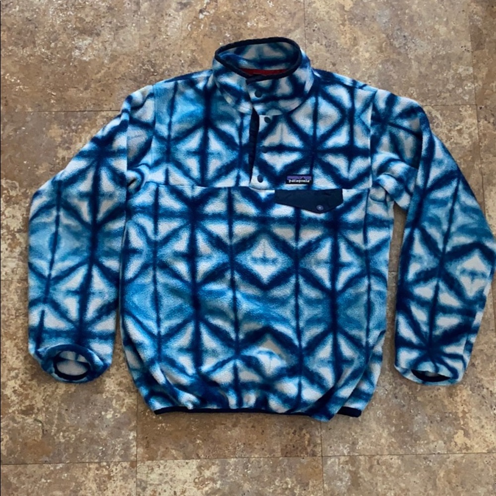 Patagonia Synchilla Fleece Pullover Shibori TieDye
